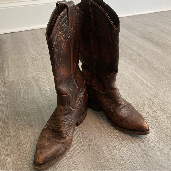 Frye Billy Western Cowboy Boots 6 - Picture 4 of 7